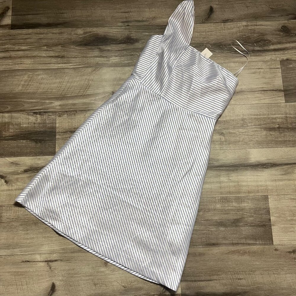 Banana Republic Single Dress Midi Flare Dress Stripe NWT Women’s Size 4